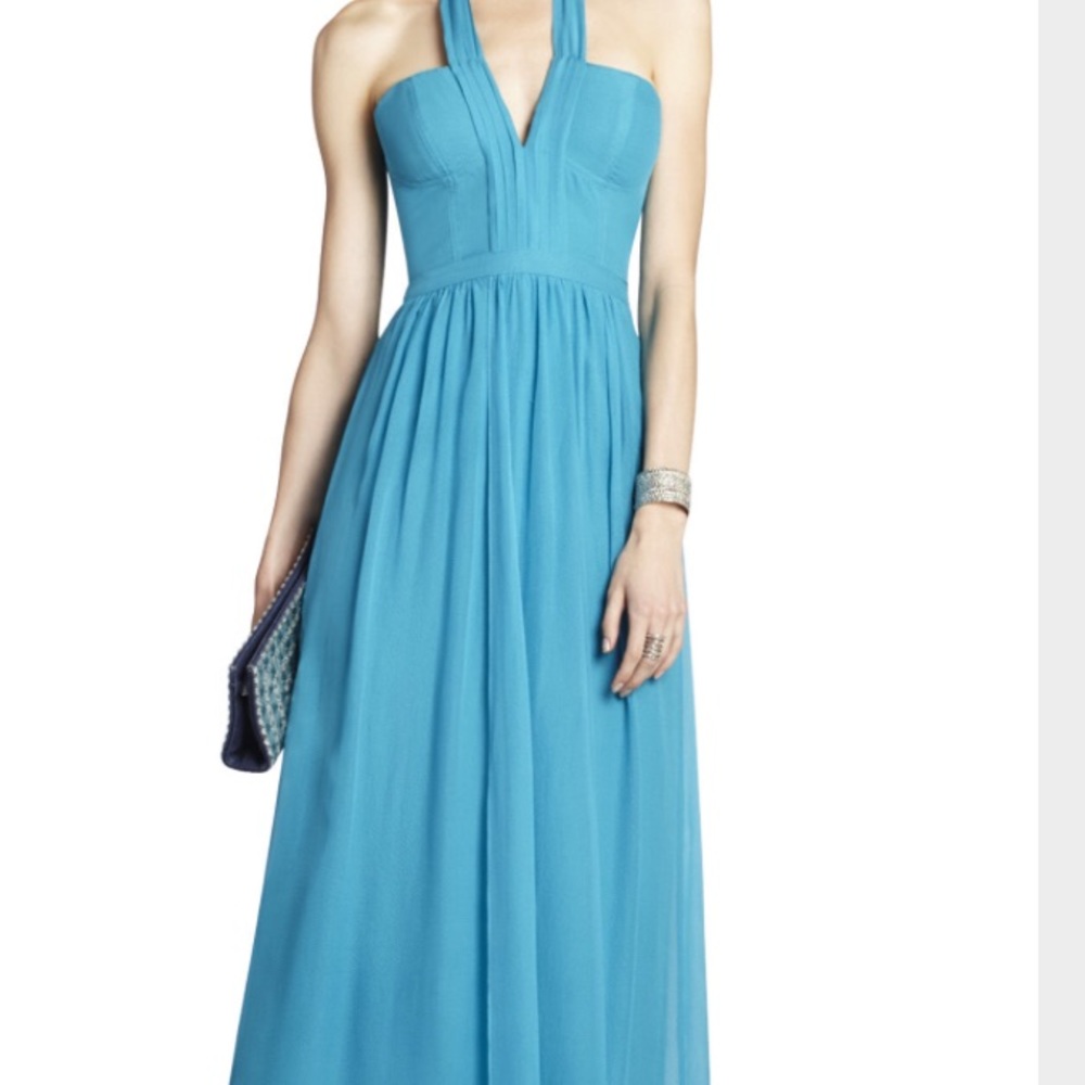 BCBG TEAL LONG DRESS