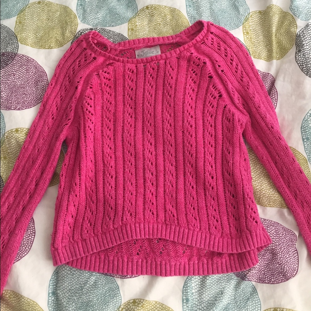 Super cute pink knit  sweater