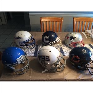 6 Football Helmets. You may buy individually.