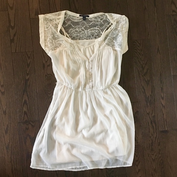 American Eagle Outfitters Dresses & Skirts - Lace Sheer Ivory Dress from American Eagle