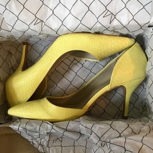 Yellow size 8 heels