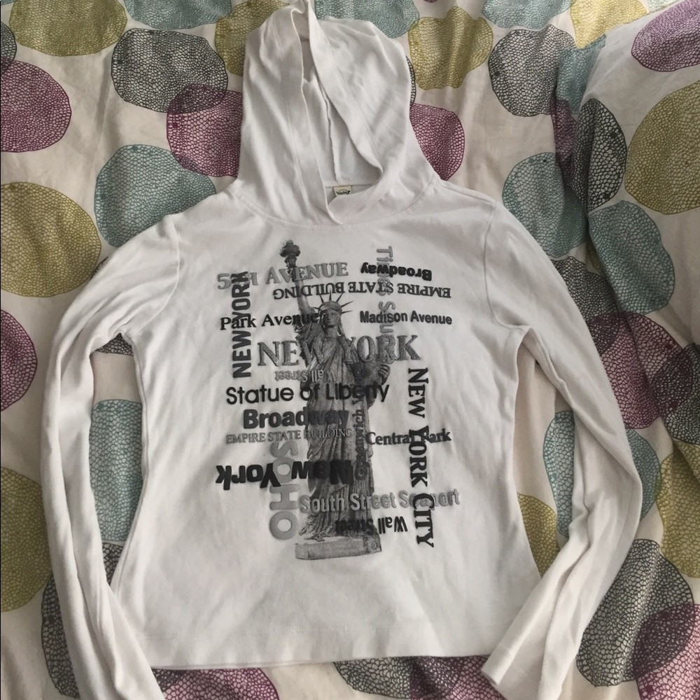 White New York hoodie