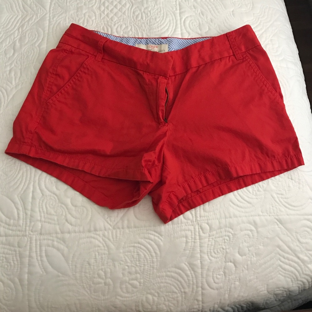 J Crew chino Shorts Size 4 with 3.5" inseam