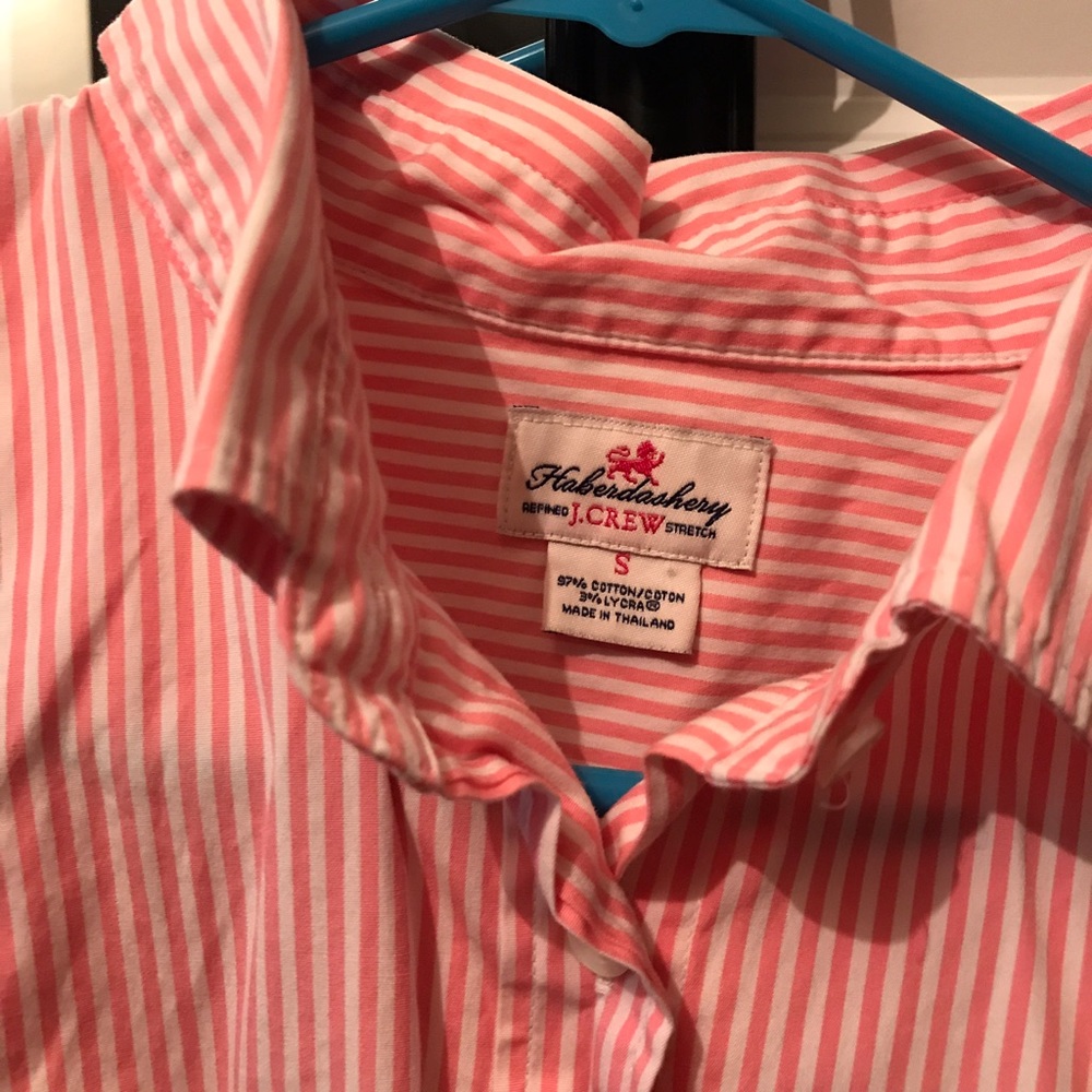 Pink striped button down - Picture 2 of 3