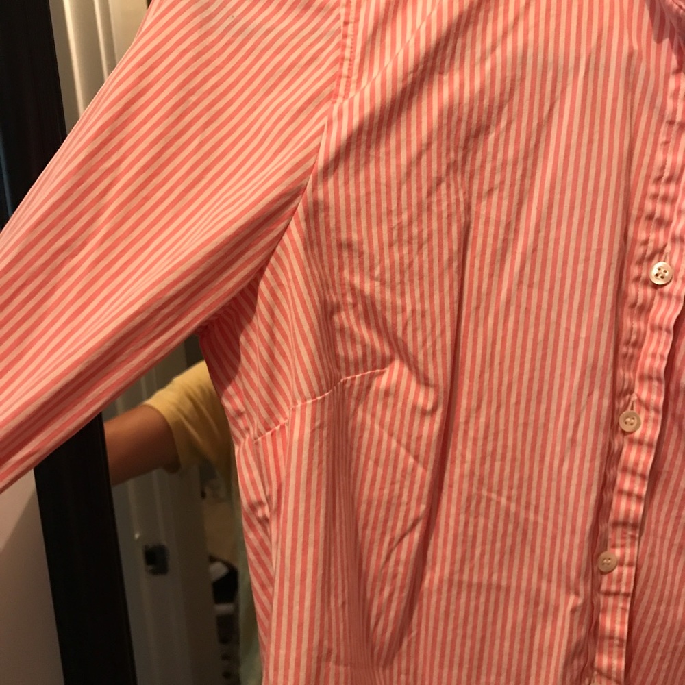 Pink striped button down - Picture 3 of 3