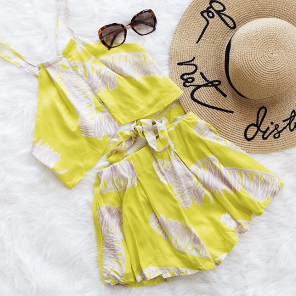 Yellow Two Piece