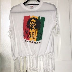 Bob Marley Bahama fringed Tee