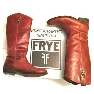 FRYE boots-Melissa Button size 8, Cognac Color