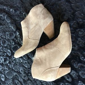 Camel Suede Booties
