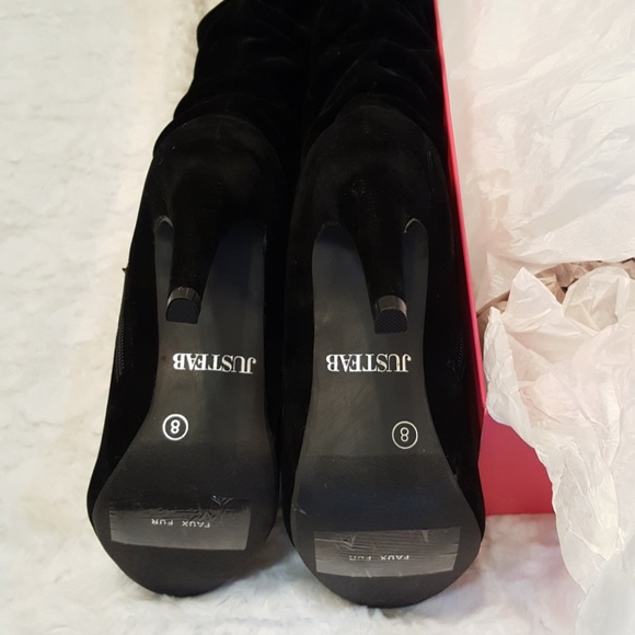 SOLD - Brand New OTK Dress Boots with Ruching - Picture 4 of 7