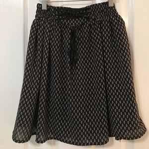 Black Romy Skater Skirt
