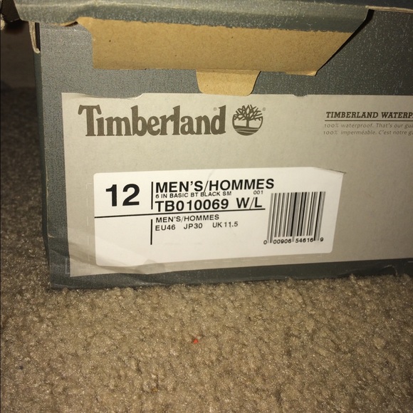 Black Leather Timberlands main image 4