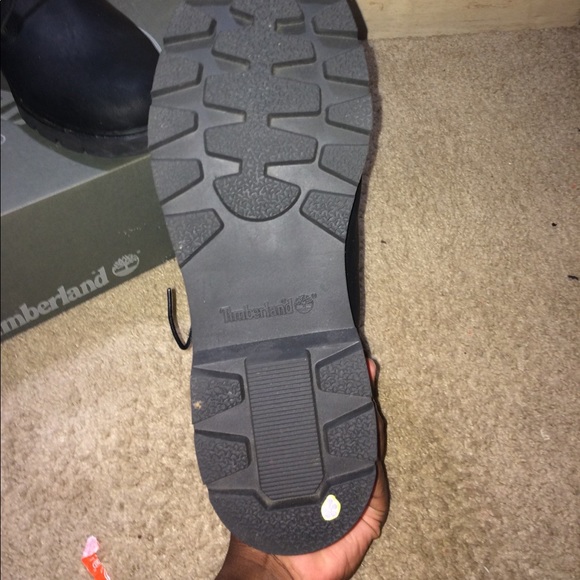 Black Leather Timberlands main image 6