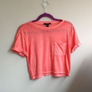 Pink crop top