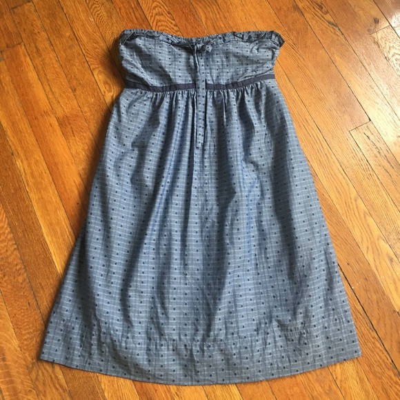 J. Crew Strapless Dress Size 4 100% Cotton - Picture 1 of 6