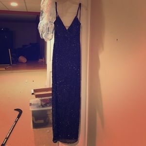 Beaded evening gown