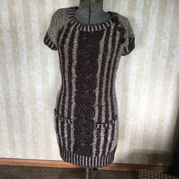 i'm in love with derek Sweaters - Brown and tan sweater dress. i'm in love with derek Sweaters - Brown and tan sweater dress.
