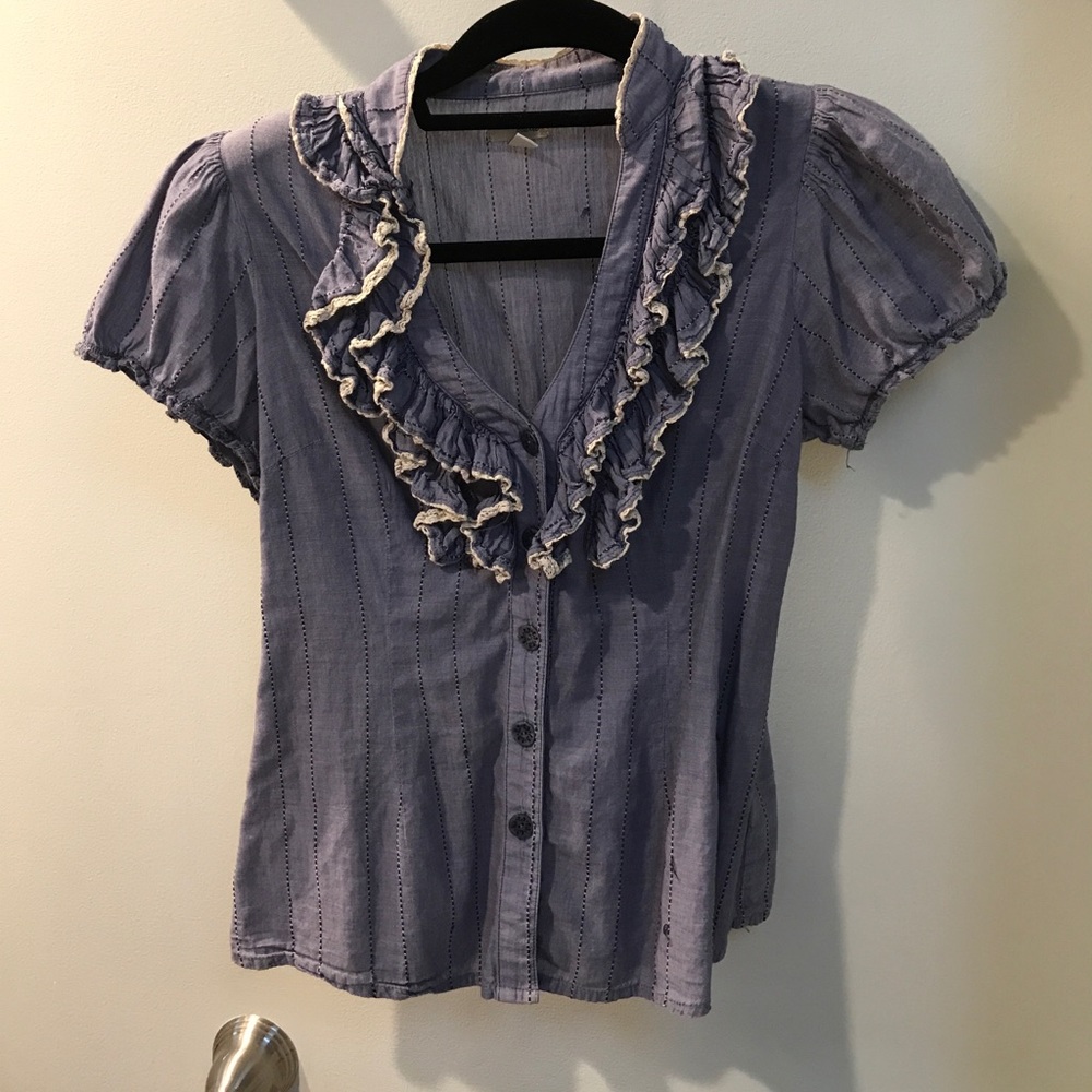 Anthropologie Odille ruffles top
