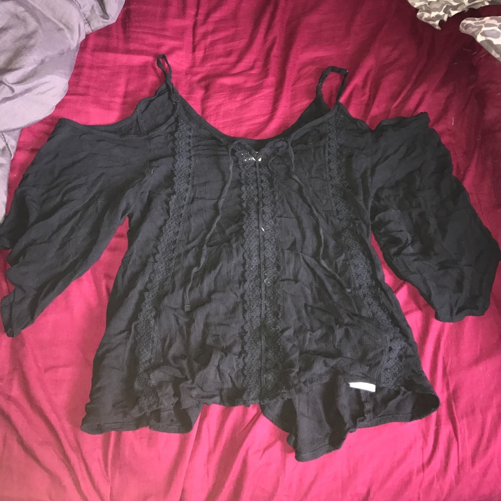 Black flowy shirt