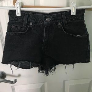 Levi's Black Denim Shorts