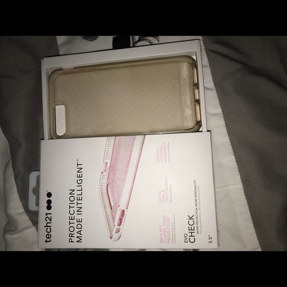 Tech 21 pink mesh iPhone 7 plus case