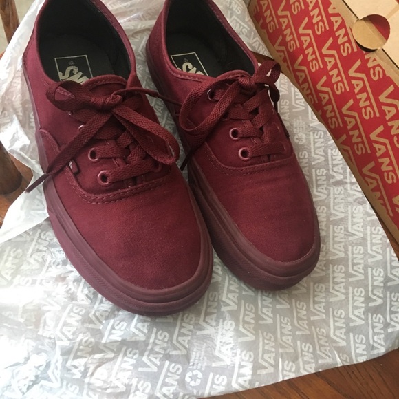 vans authentic skate shoe burgundy monochrome vans authentic skate shoe burgundy monochrome