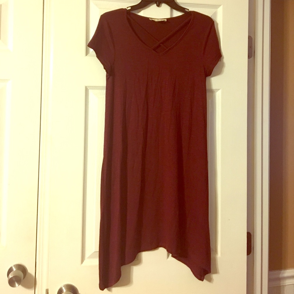 Plum colored dress