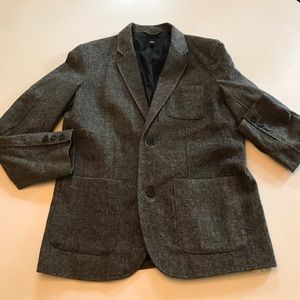 Men's Gray Tweed Blazer by Gap