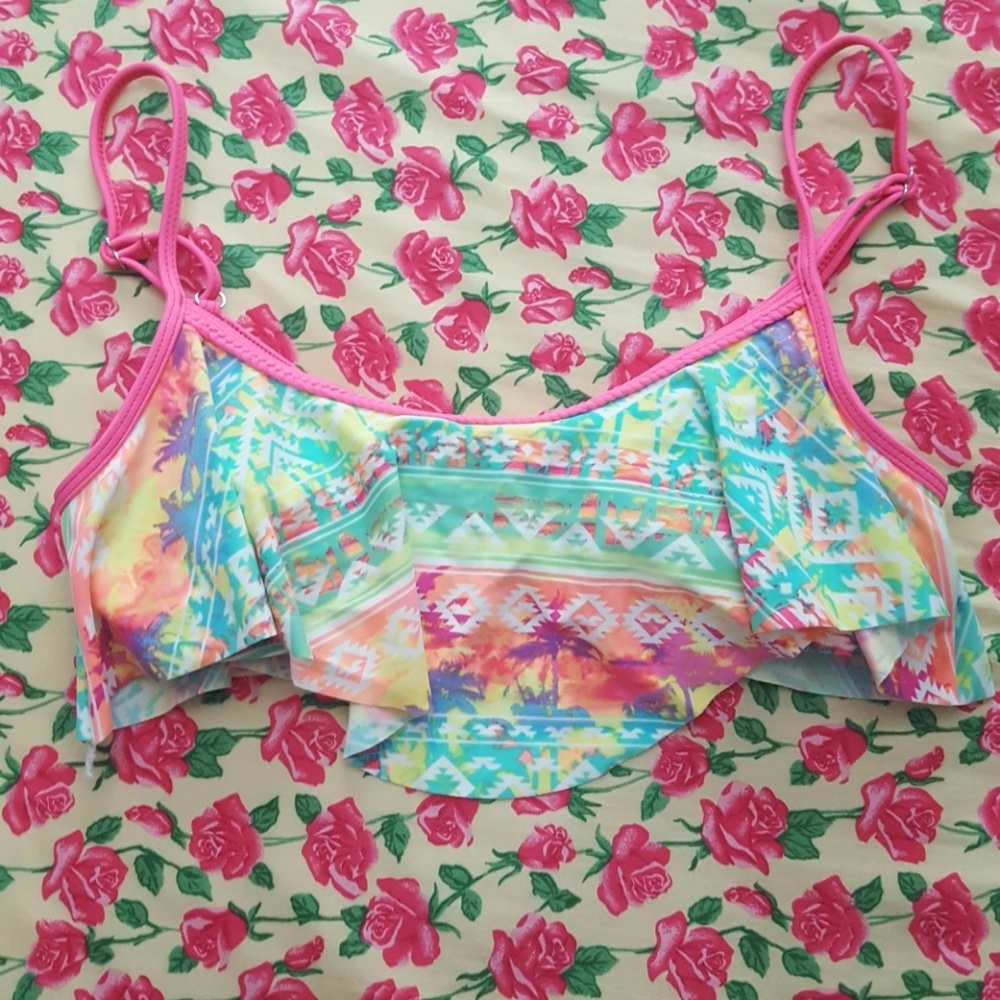 Colorful swim top