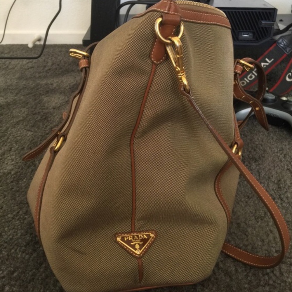 Prada vintage tote canvas