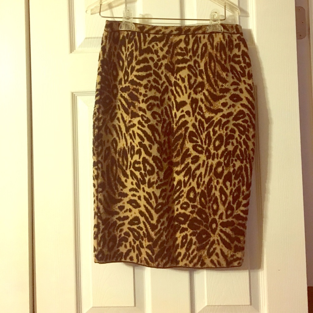 Animal Print Pencil Skirt