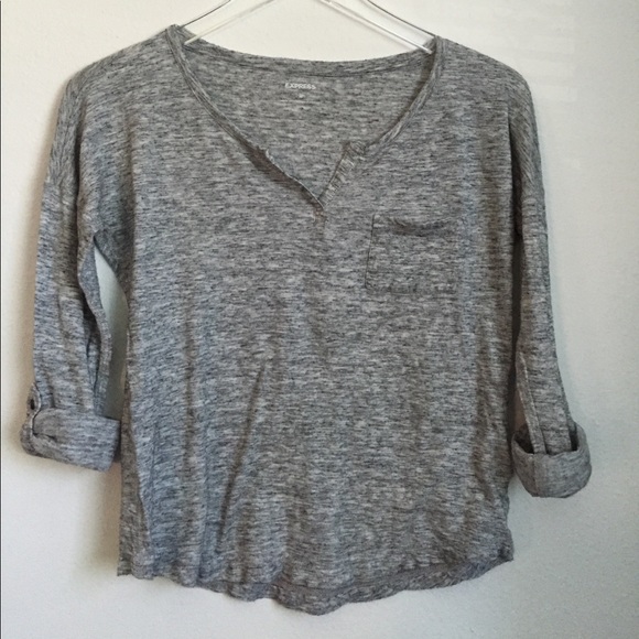 Express 3/4 or Long Sleeve Top - Picture 1 of 5