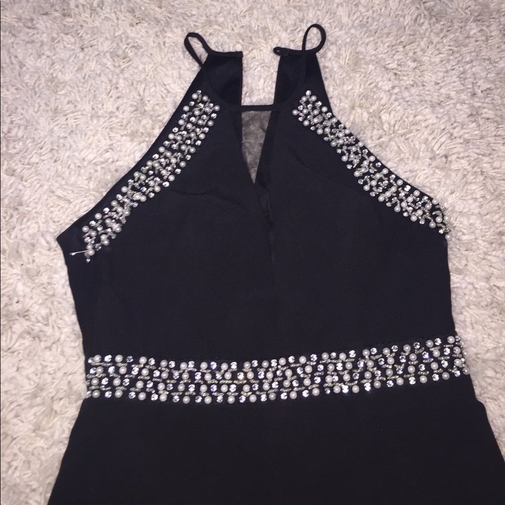 Black mini dress