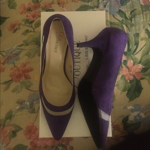 Purple Suede Heels