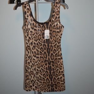 Leopard Dress with sequins