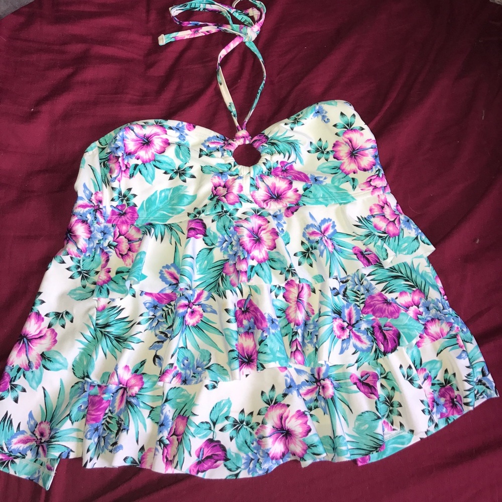 Floral tankini top