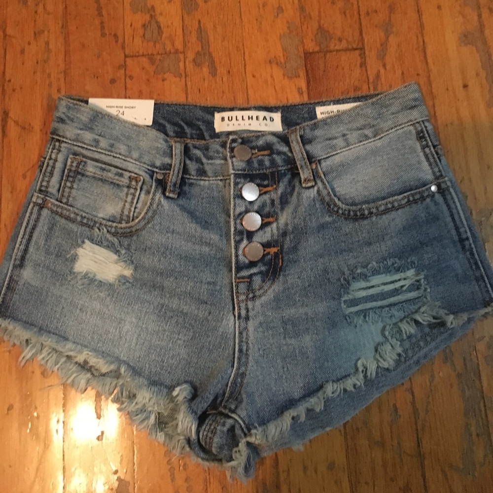 High rise shorts