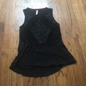 Black formal tank top