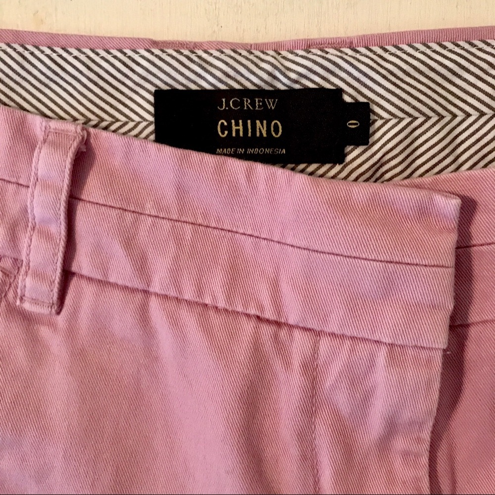 J. Crew Lavender 3 inch Chinos