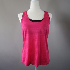 Pink FILA Sleeveless Athletic Shirt Tank Top & Bra