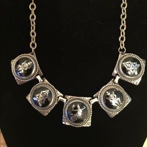 Silver Egyptian Chocker measures 71/2 inches long