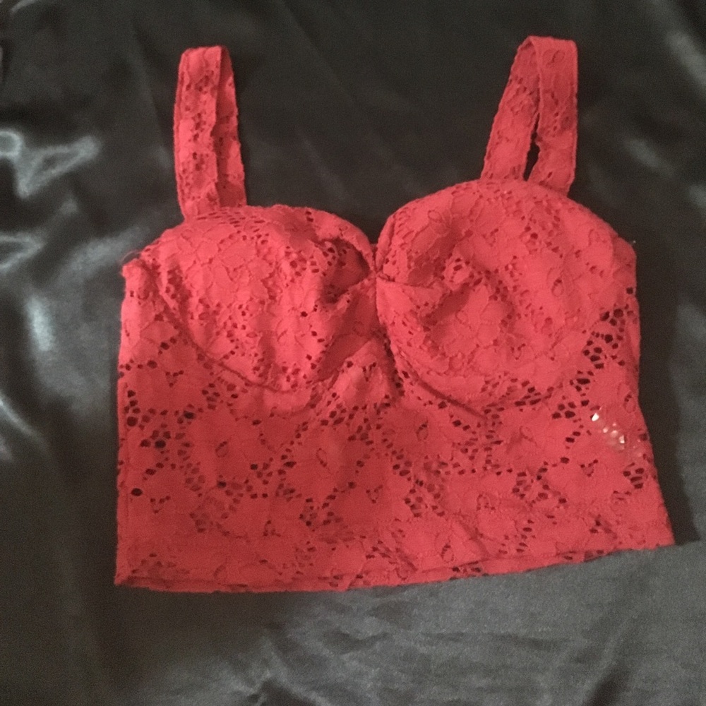 Love Culture cranberry bralette