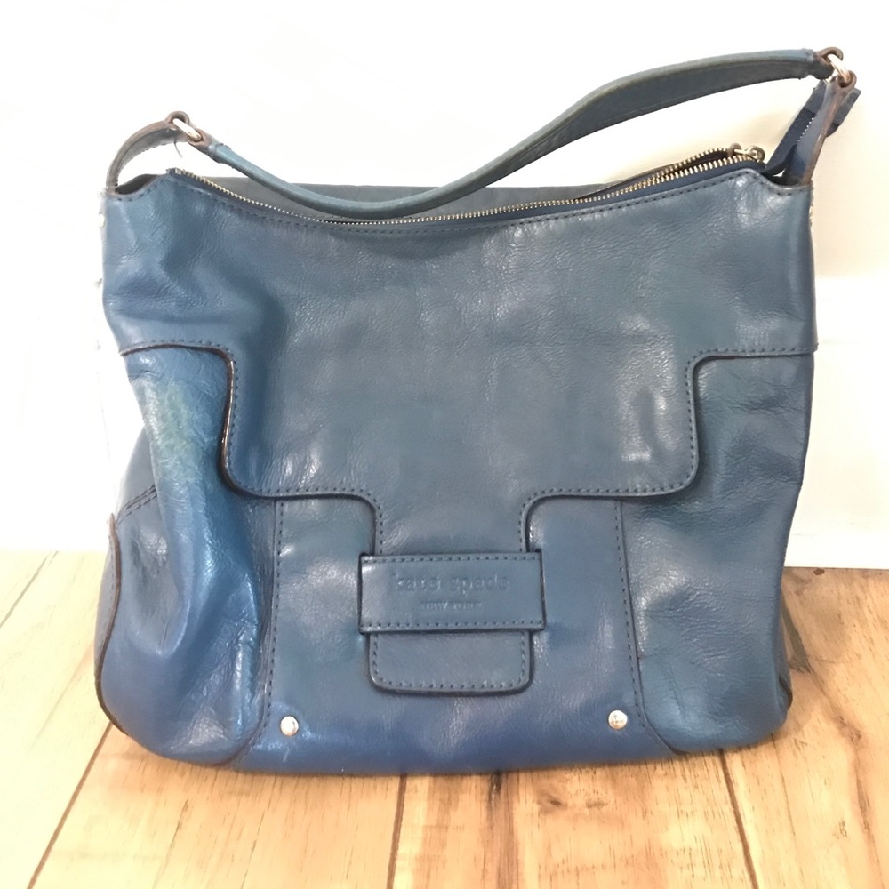 Blue Leather kate spade handbag