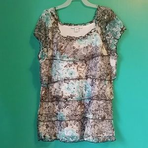 ❤Dressbarn short sleeve top size XL
