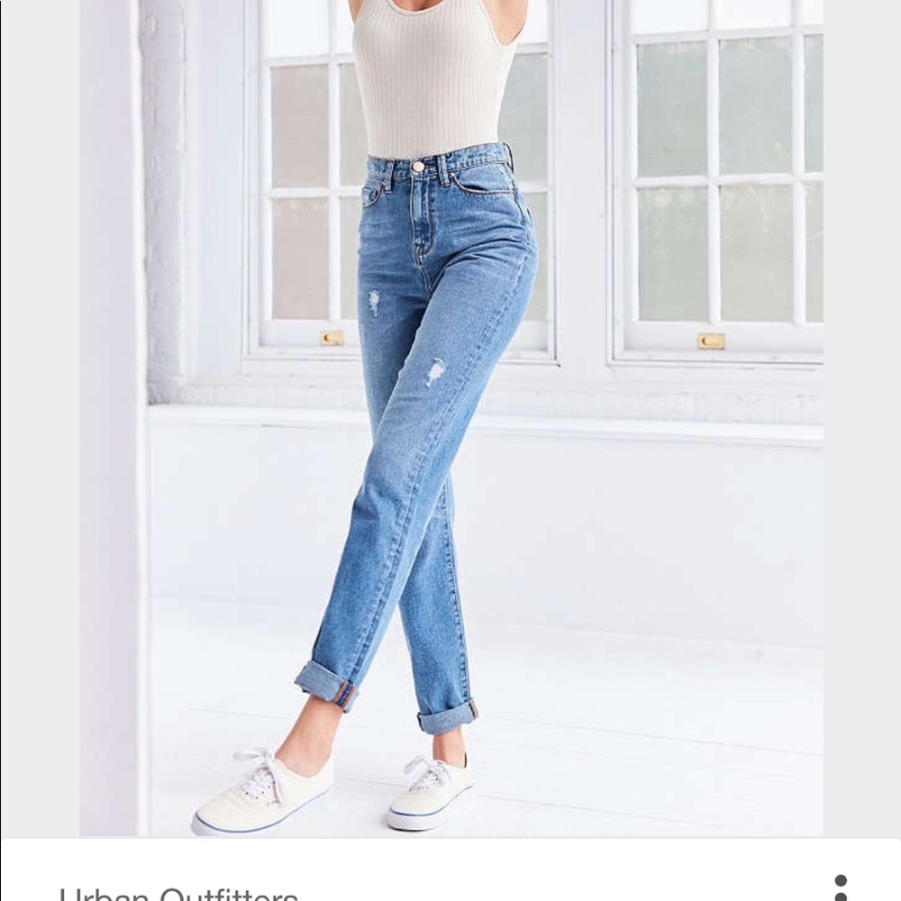 Distressed Mom Jeans