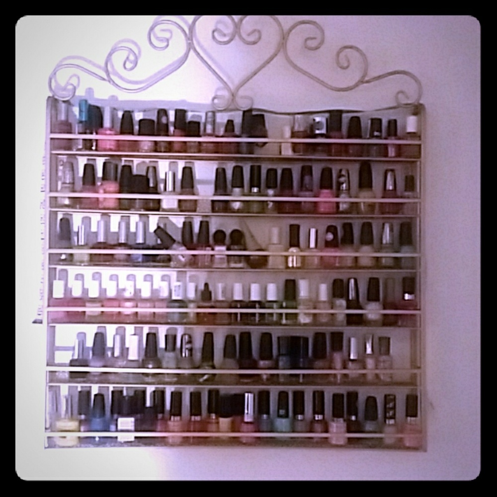 Metal Nail polish rack