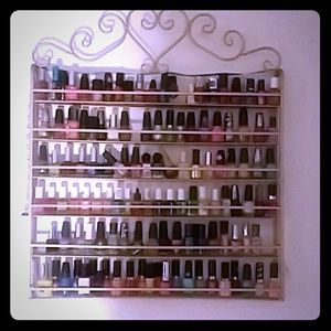 Metal Nail polish rack