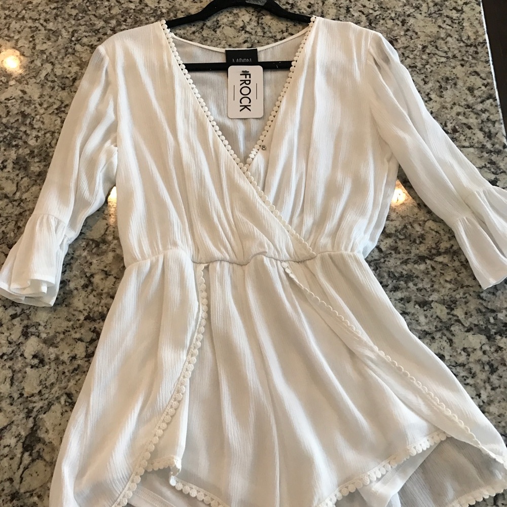 Brand new white romper