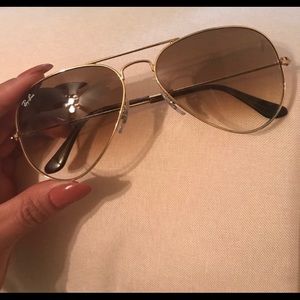 Ray bans gold