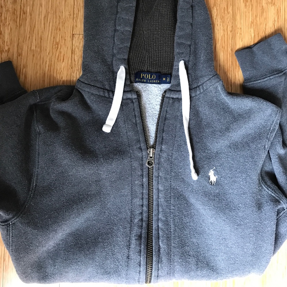Men's Polo zip up hoodie size medium